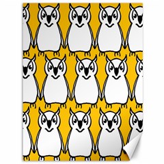 Yellow Owl Background Canvas 36  X 48  by Sudhe