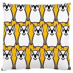 Yellow Owl Background Large Cushion Case (one Side) by Sudhe