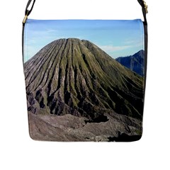 Mount Batok Bromo Indonesia Flap Closure Messenger Bag (l) by Sudhe