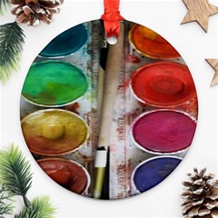 Paint Box Ornament (round) by Sudhe