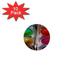 Paint Box 1  Mini Buttons (10 Pack)  by Sudhe