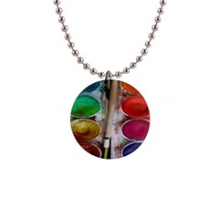 Paint Box 1  Button Necklace by Sudhe