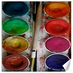 Paint Box Canvas 20  X 20  by Sudhe