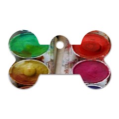 Paint Box Dog Tag Bone (one Side) by Sudhe