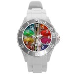 Paint Box Round Plastic Sport Watch (L) Front