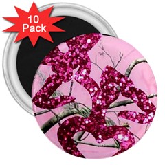 Love Browning Deer Glitter 3  Magnets (10 Pack)  by Sudhe