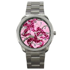 Love Browning Deer Glitter Sport Metal Watch by Sudhe