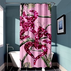 Love Browning Deer Glitter Shower Curtain 36  X 72  (stall)  by Sudhe