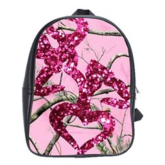 Love Browning Deer Glitter School Bag (xl) by Sudhe