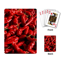 Red Chili Playing Cards Single Design by Sudhe