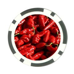 Red Chili Poker Chip Card Guard (10 Pack) by Sudhe