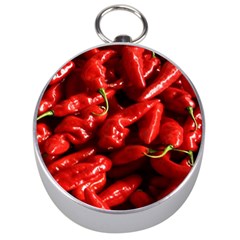 Red Chili Silver Compasses by Sudhe