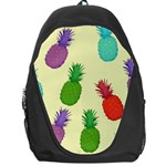 Colorful Pineapples Wallpaper Background Backpack Bag Front