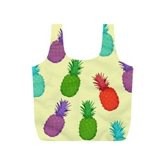 Colorful Pineapples Wallpaper Background Full Print Recycle Bag (s) by Sudhe