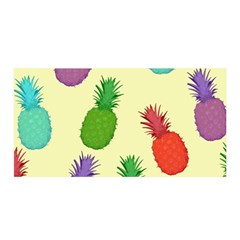 Colorful Pineapples Wallpaper Background Satin Wrap by Sudhe