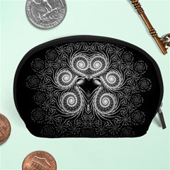 Fractal Filigree Lace Vintage Accessory Pouch (large) by Sudhe