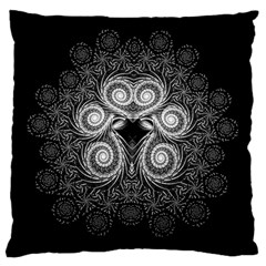 Fractal Filigree Lace Vintage Standard Flano Cushion Case (two Sides) by Sudhe