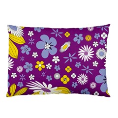 Floral Flowers Pillow Case (two Sides) by Sudhe