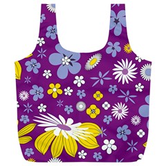 Floral Flowers Full Print Recycle Bag (xl)