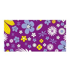 Floral Flowers Satin Wrap by Sudhe