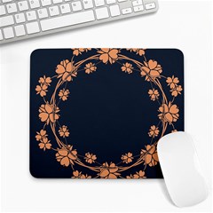 Floral Vintage Royal Frame Pattern Large Mousepads by Sudhe