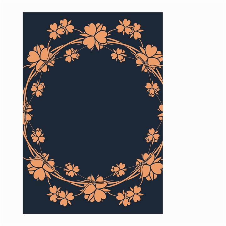 Floral Vintage Royal Frame Pattern Small Garden Flag (Two Sides)