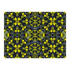 Fresh Clean Spring Flowers In Floral Wreaths Double Sided Flano Blanket (mini)  by pepitasart