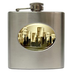 Architecture City House Hip Flask (6 Oz) by Sudhe