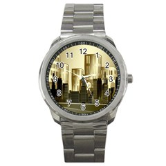 Architecture City House Sport Metal Watch by Sudhe