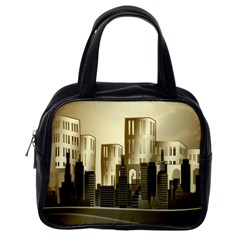 Architecture City House Classic Handbag (one Side) by Sudhe