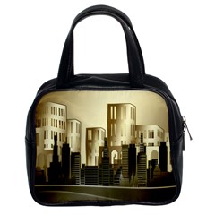 Architecture City House Classic Handbag (two Sides) by Sudhe