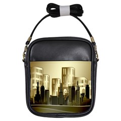 Architecture City House Girls Sling Bag by Sudhe