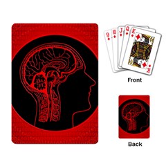 Artificial Intelligence Brain Think Playing Cards Single Design by Sudhe