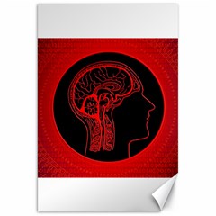 Artificial Intelligence Brain Think Canvas 20  X 30  by Sudhe