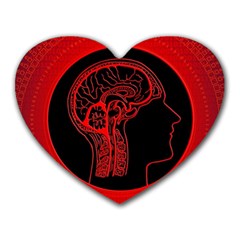 Artificial Intelligence Brain Think Heart Mousepads by Sudhe