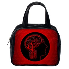 Artificial Intelligence Brain Think Classic Handbag (one Side) by Sudhe