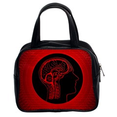 Artificial Intelligence Brain Think Classic Handbag (two Sides) by Sudhe