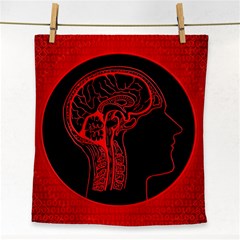 Artificial Intelligence Brain Think Face Towel by Sudhe