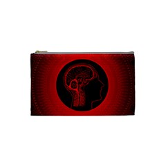 Artificial Intelligence Brain Think Cosmetic Bag (small) by Sudhe