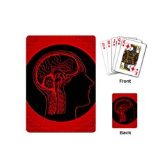 Artificial Intelligence Brain Think Playing Cards (mini) by Sudhe