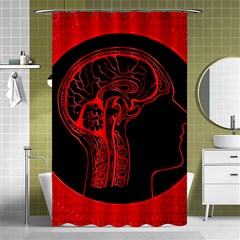 Artificial Intelligence Brain Think Shower Curtain 48  X 72  (small)  by Sudhe