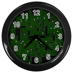 Board Conductors Circuits Wall Clock (black)