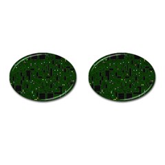 Board Conductors Circuits Cufflinks (oval) by Sudhe