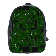 Board Conductors Circuits School Bag (xl) by Sudhe