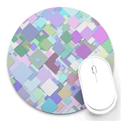 Colorful Background Multicolored Round Mousepads by Sudhe