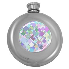 Colorful Background Multicolored Round Hip Flask (5 Oz) by Sudhe