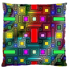 Art Rectangles Abstract Modern Art Standard Flano Cushion Case (two Sides) by Sudhe