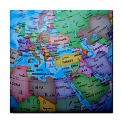 Globe World Map Maps Europe Tile Coasters by Sudhe