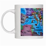 Globe World Map Maps Europe White Mugs Left