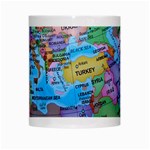 Globe World Map Maps Europe White Mugs Center